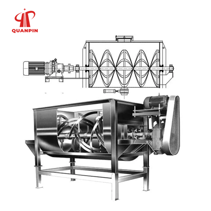 QUANPIN WLDH Series Horizontal Ribbon Mixer 6