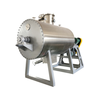 Vacuum paddle dryer configuration